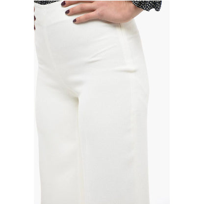 Stella McCartney Stretch Viscose Palazzo Pants with Hidden Closure