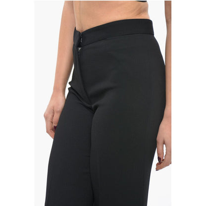 Stella McCartney Stretch Viscose Palazzo Pants with Hidden Closure