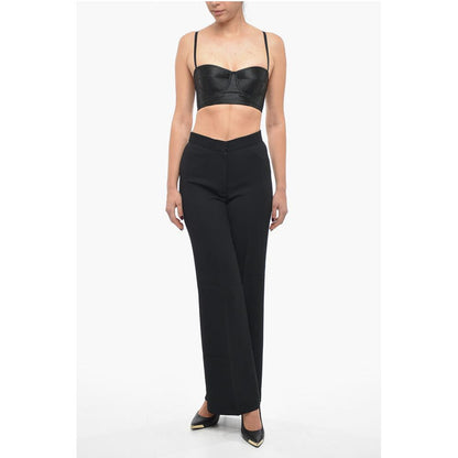 Stella McCartney Stretch Viscose Palazzo Pants with Hidden Closure