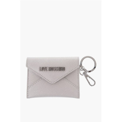 Moschino LOVE Saffiano Faux Leather Envelope Keyring