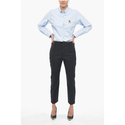 Bottega Veneta Cotton Twill Pants with Tapered Fit