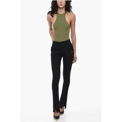Off-White Flare Fit CORPORATE Pants WIth Bottom Slits