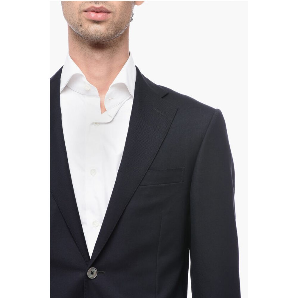 Corneliani Lined LEADER Single Breasted Blazer With Flap Pockets