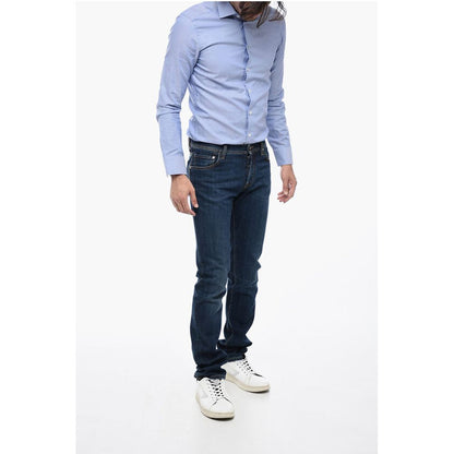 Corneliani ID Dark Wash Regular Fit Jeans 18 cm