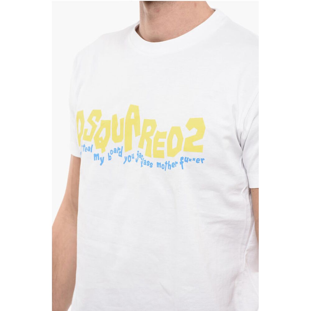Dsquared² Crew Neck Cool Fit T-Shirt with Printed Logo