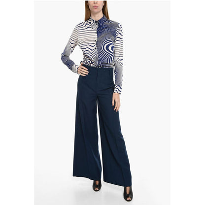 Super Blond High Waisted Straight Fit Pants