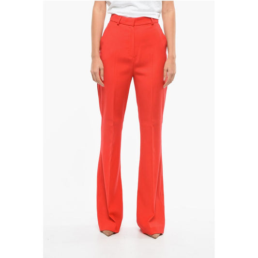 David Koma Wool High Waist Palazzo Pants