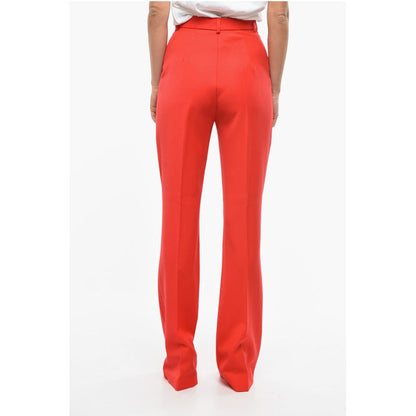 David Koma Wool High Waist Palazzo Pants