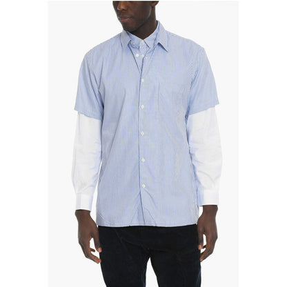Comme Des Garçons SHIRT Awnin Striped Double Shirt with Breast Pocket
