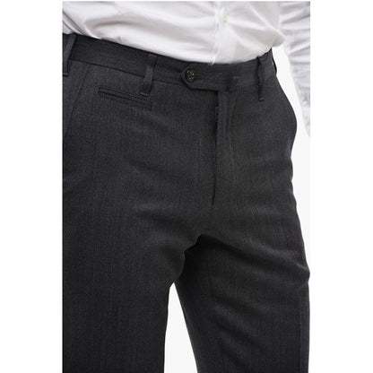 Corneliani 4 Pocket Virgin Wool Pants with Belt Loops