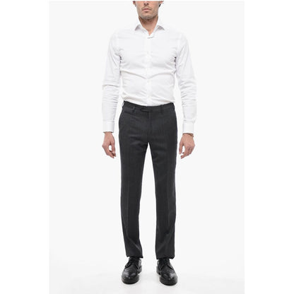 Corneliani 4 Pocket Virgin Wool Pants with Belt Loops