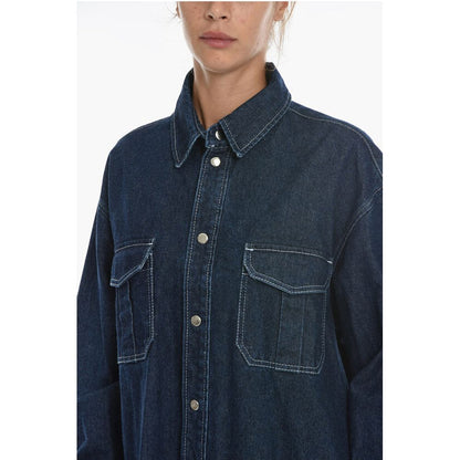 Anouki Denim Oversize Shirt with Utility Pockets