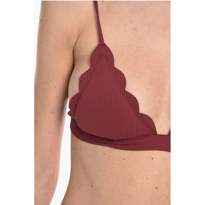 Marysia Triangle SANTA CLARA Bikini Top with Scalloped Edge