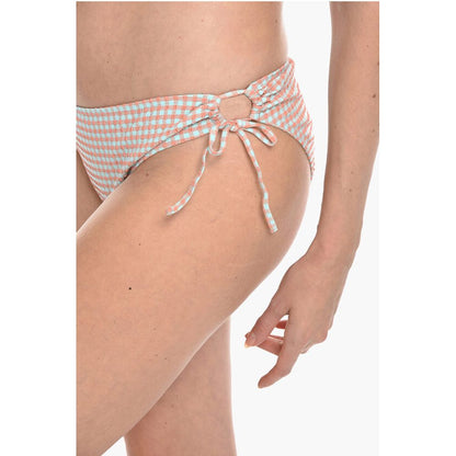 Samsoe Samsoe Gingham Checked FILIPPA Tie-Side Bikini Bottom