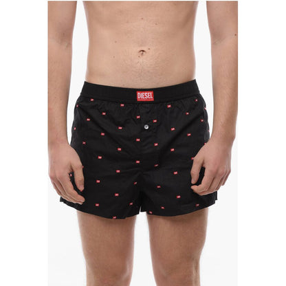Diesel All-Over Monogram Embroidery Boxer