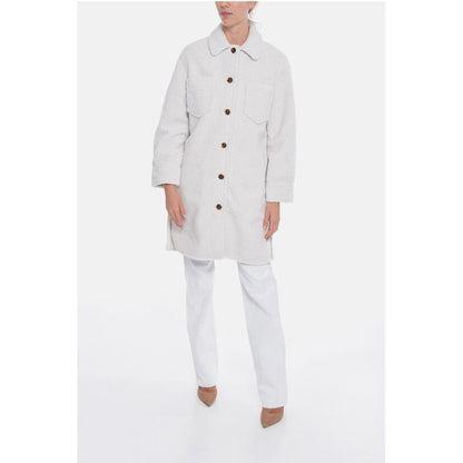 Samsoe Samsoe Teddy DIORA Coat with Breast-pockets