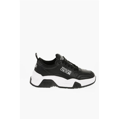 Versace JEANS COUTURE Leather STARGAZE Sneakers with Contrasting Det