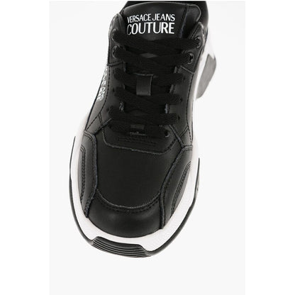 Versace JEANS COUTURE Leather STARGAZE Sneakers with Contrasting Det