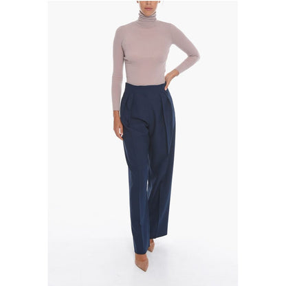 Super Blond Double-pleated Straight Fit Pants