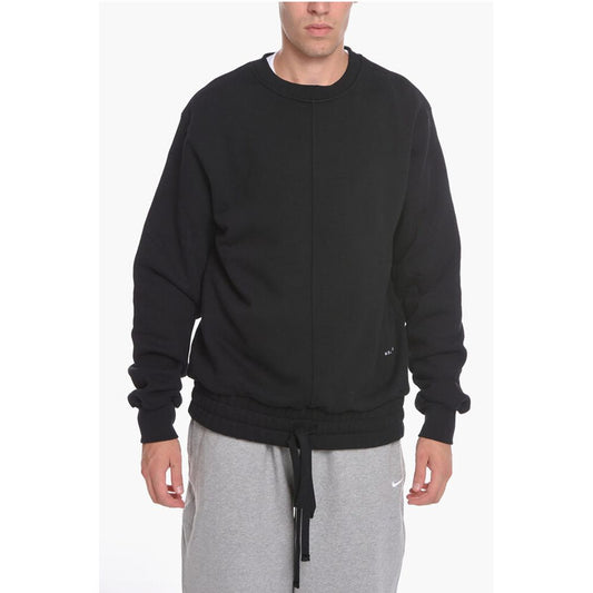 Botter Brushed Cotton Crew-neck Sweatshirt with Elastic Hem