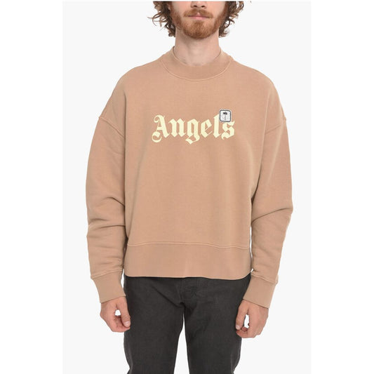 Palm Angels Crew Neck PXP PALM Brushed Cotton Sweatshirt