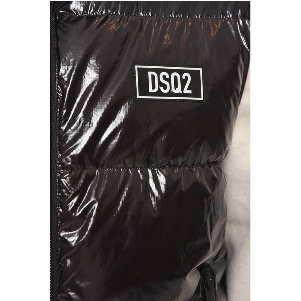 Dsquared² Nylon Down Vest Jacket with Logo