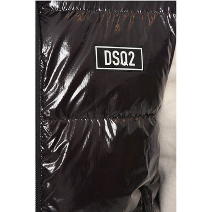 Dsquared² Nylon Down Vest Jacket with Logo