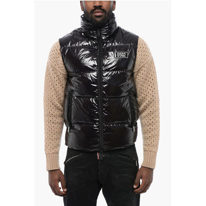 Dsquared² Nylon Down Vest Jacket with Logo