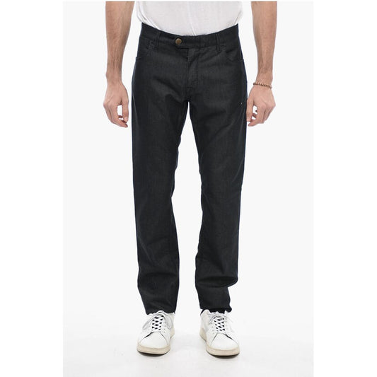 Corneliani ID LUXURY DENIM Silk-blend Denims with Regular Fit