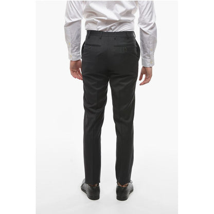 Corneliani Virgin Wool Mid Rise Pants