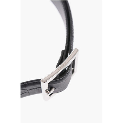 Amiri Croco Printed Leather Belt