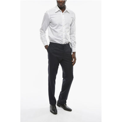 Corneliani Virgin Wool Mid Rise Pants