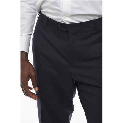 Corneliani Virgin Wool ACADEMY Pants with Belt Loops