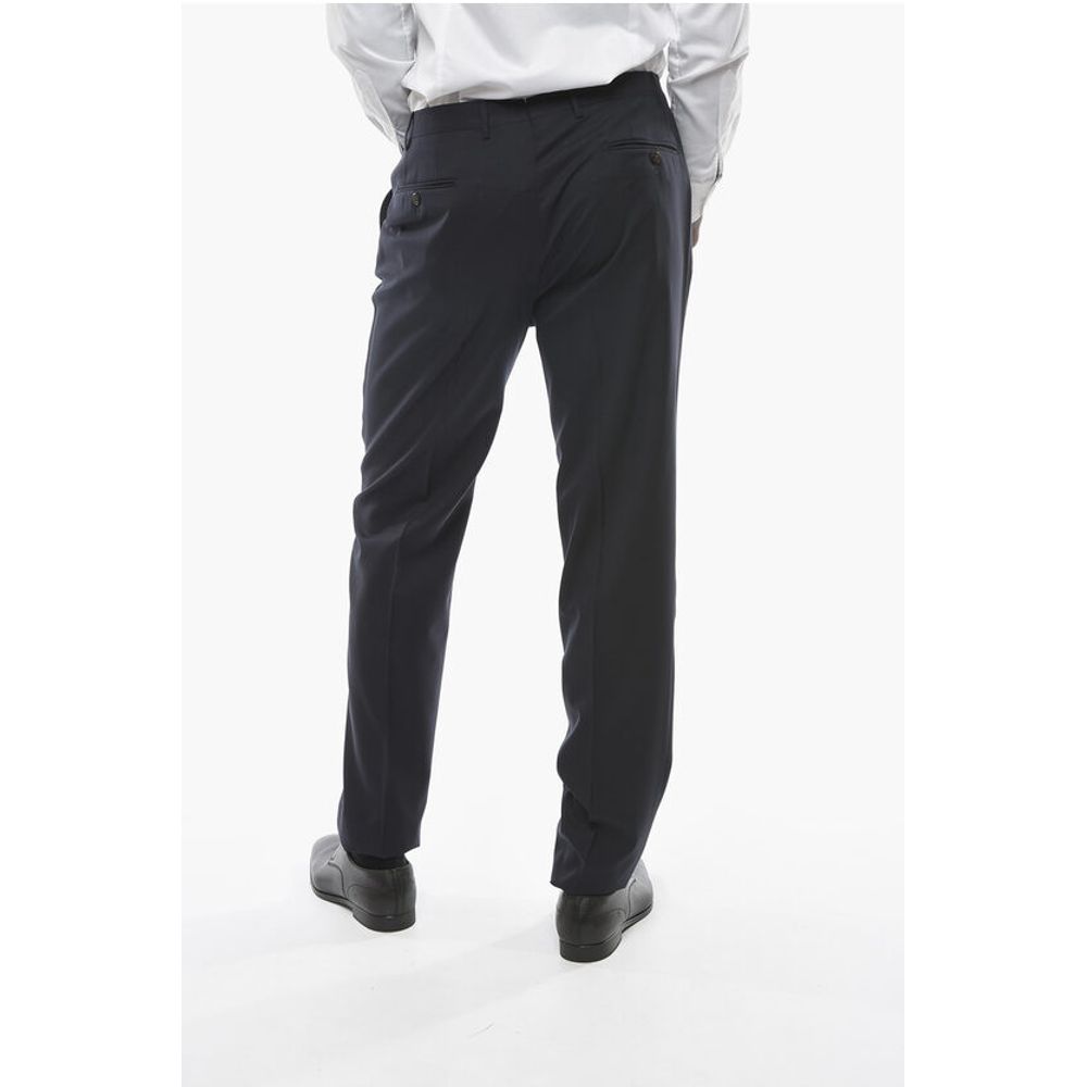 Corneliani Virgin Wool ACADEMY Pants with Belt Loops