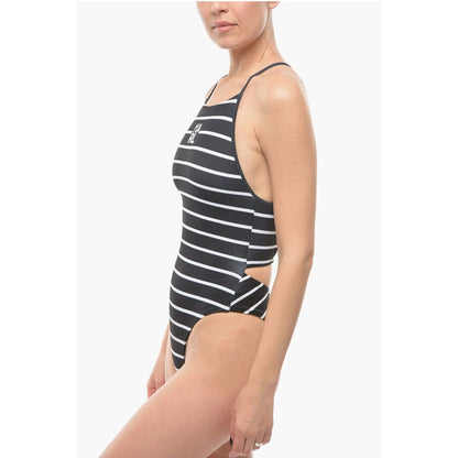 Karl Lagerfeld Striped One-Piece Swimsuit
