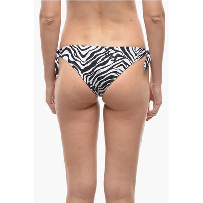 Karl Lagerfeld Animal Patterned Tie-Side Bikini Bottom