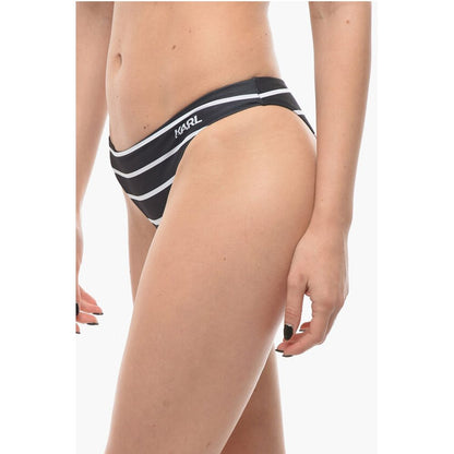 Karl Lagerfeld Striped Bikini Bottom
