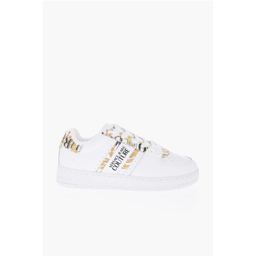 Versace JEANS COUTURE Leather MEYSSA Low-Top Sneakers with Baroque M
