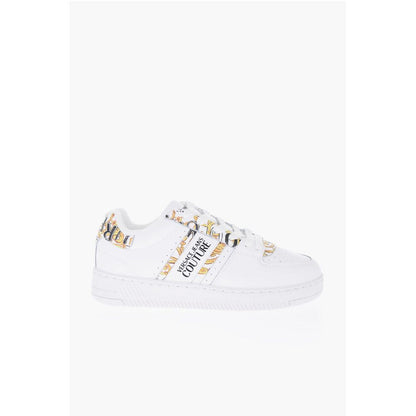 Versace JEANS COUTURE Leather MEYSSA Low-Top Sneakers with Baroque M