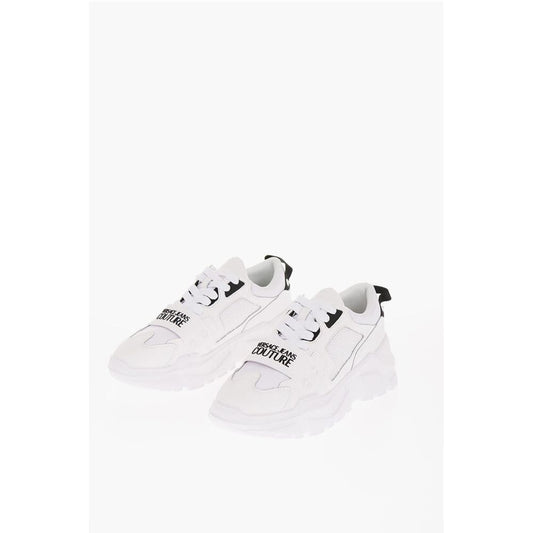Versace JEANS COUTURE Leather and Fabric SPEEDTRACK Sneakers with Me