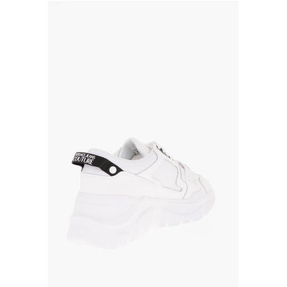 Versace JEANS COUTURE Leather and Fabric SPEEDTRACK Sneakers with Me