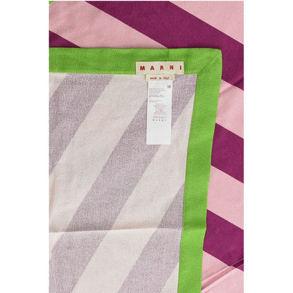 Marni Striped Towel with Embroidery Logo