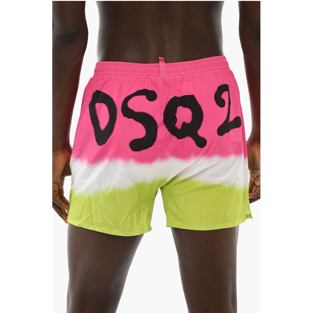 Dsquared² Swim Shorts with Spray Effect Logo