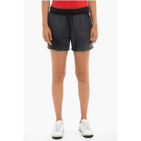 Cotton Citizen Brushed Cotton Shorts With Raw Cut Bottom