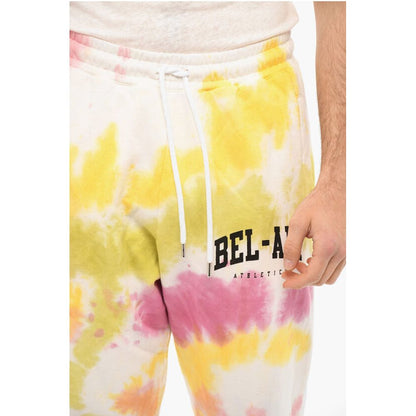 Bel Air Athletics Brushed-cotton COLLEGE Joggers with Tye-dye Print