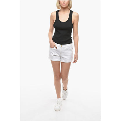 Frame Cuffed Hem LECUTOFF Shorts with golden Button