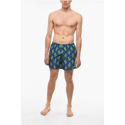 Yes I Am All Over Cactus Printed Swim Shorts