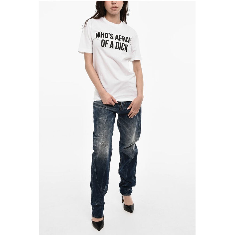 Dsquared² Renny-fitting T-shirt with Contrasting Print
