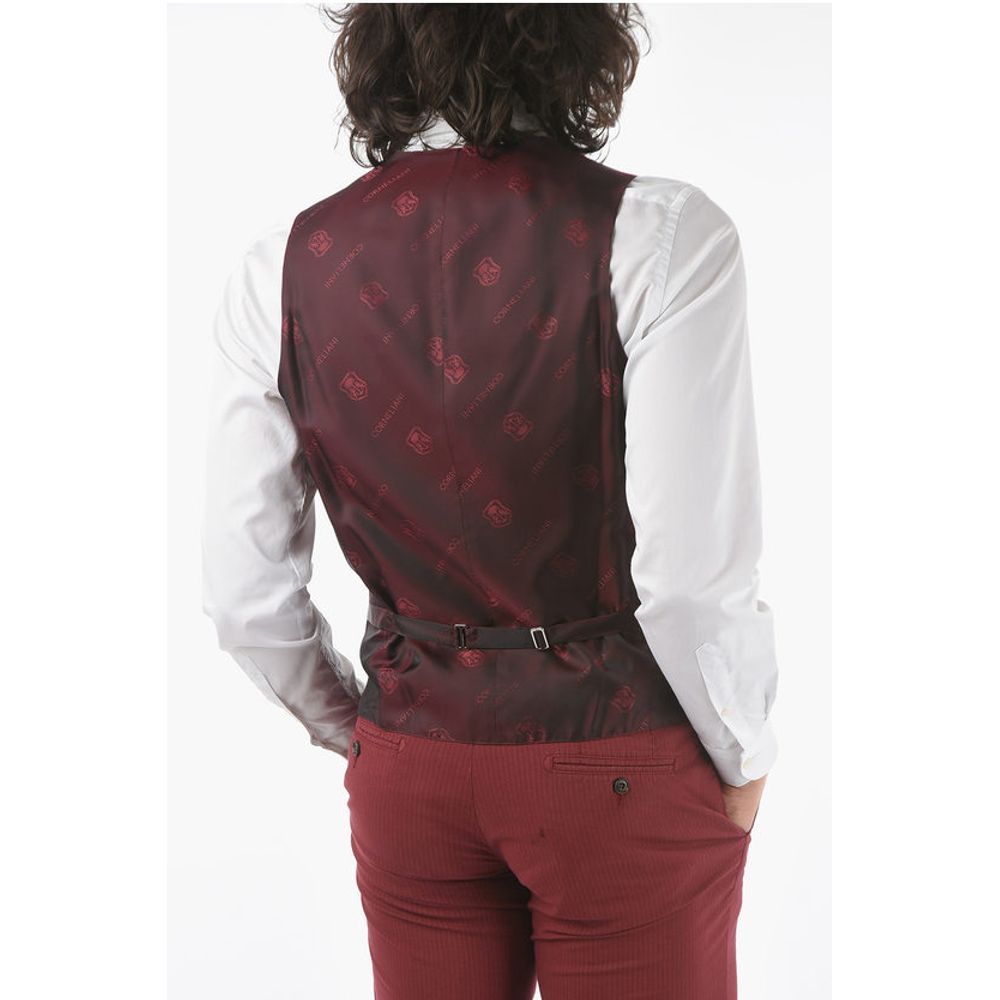 Corneliani Patterned Silk CERIM.ACADEMY Double Breasted Waistcoat