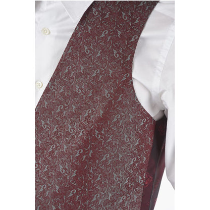 Corneliani Patterned Silk CERIM.ACADEMY Double Breasted Waistcoat